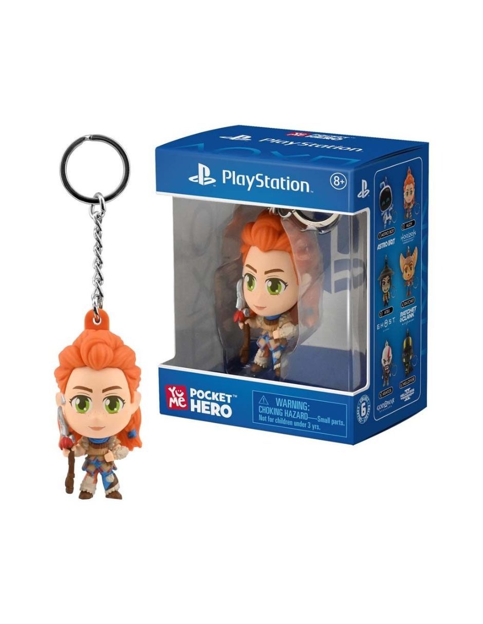 Llavero playstation de plástico y metal