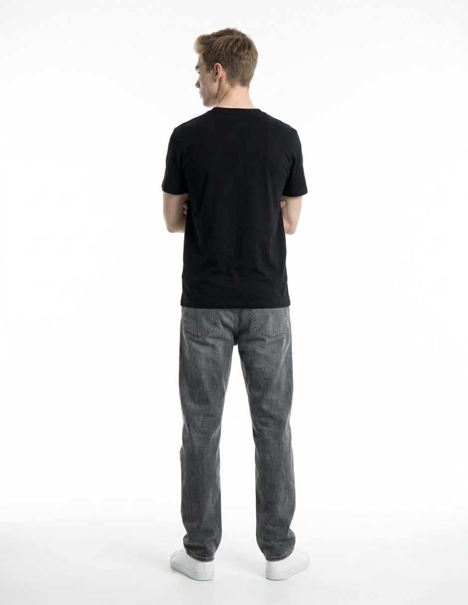 Playera cuello redondo para hombre 2