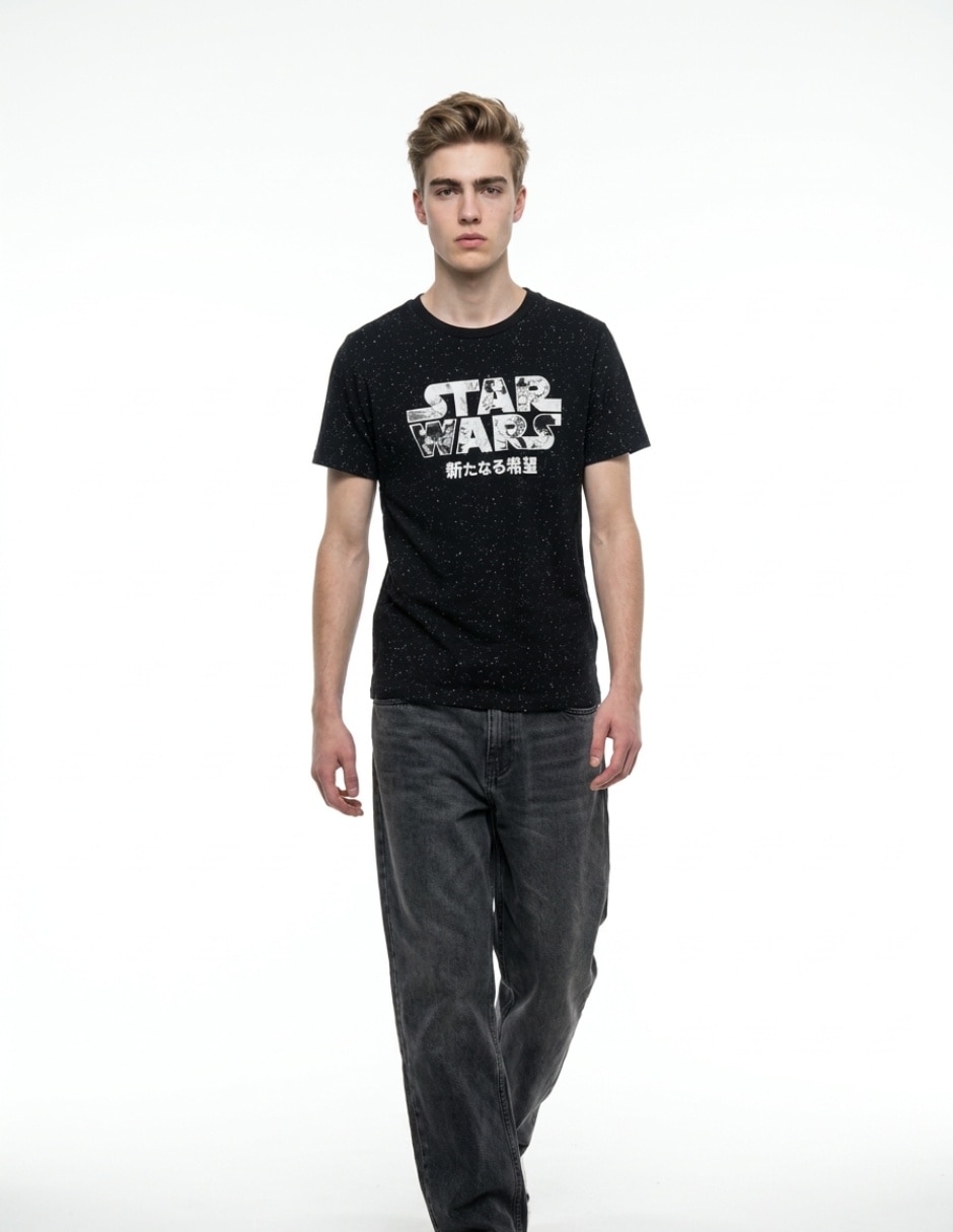 Playera cuello redondo para hombre
