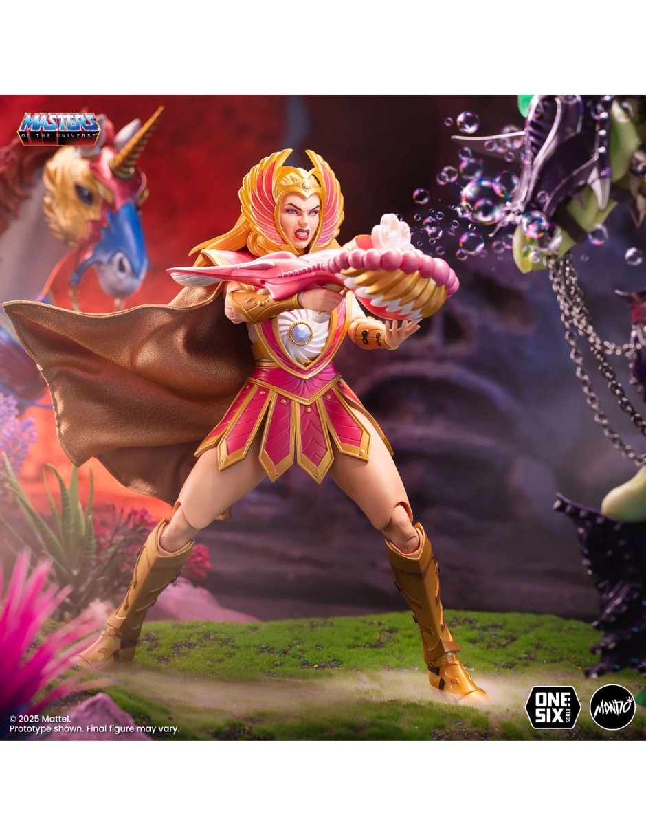 Set de figura de colección articulada Master of the universe She-Ra y Kowl Especial