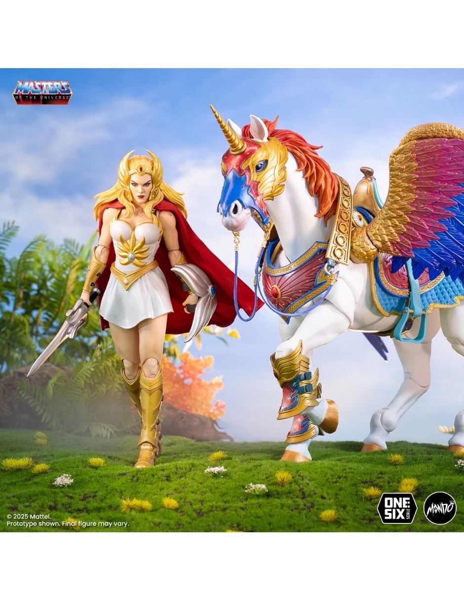 Set de figura de colección articulada Master of the universe She-Ra y Kowl Especial 7