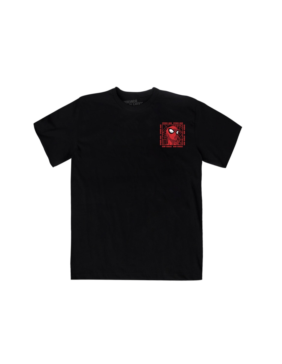 Playera Spider-Man cuello redondo para hombre Playera Spider-Man cuello redondo para hombre