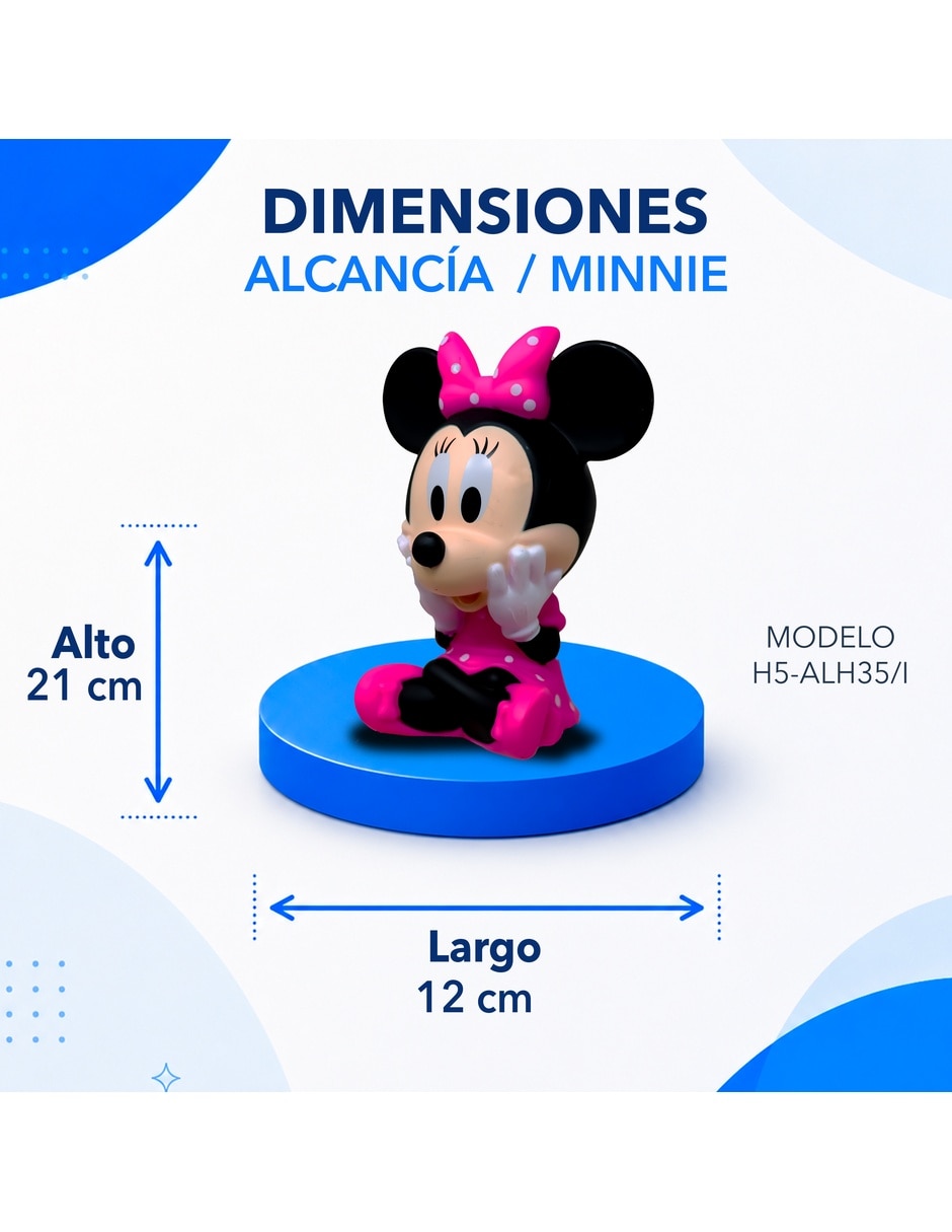 Alcancía minnie mouse coleccionables 10