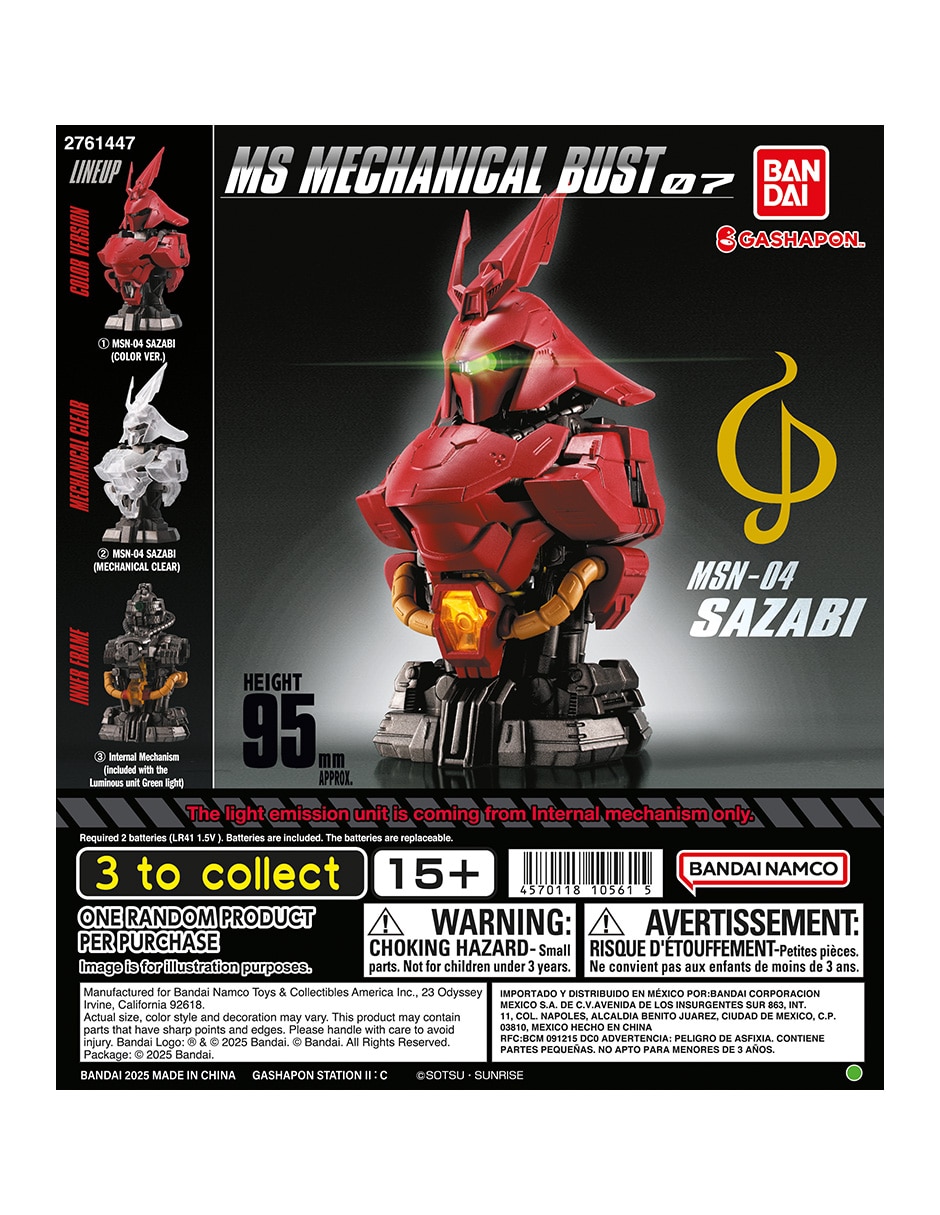 Figura de colección gundam namco- estándar bandai