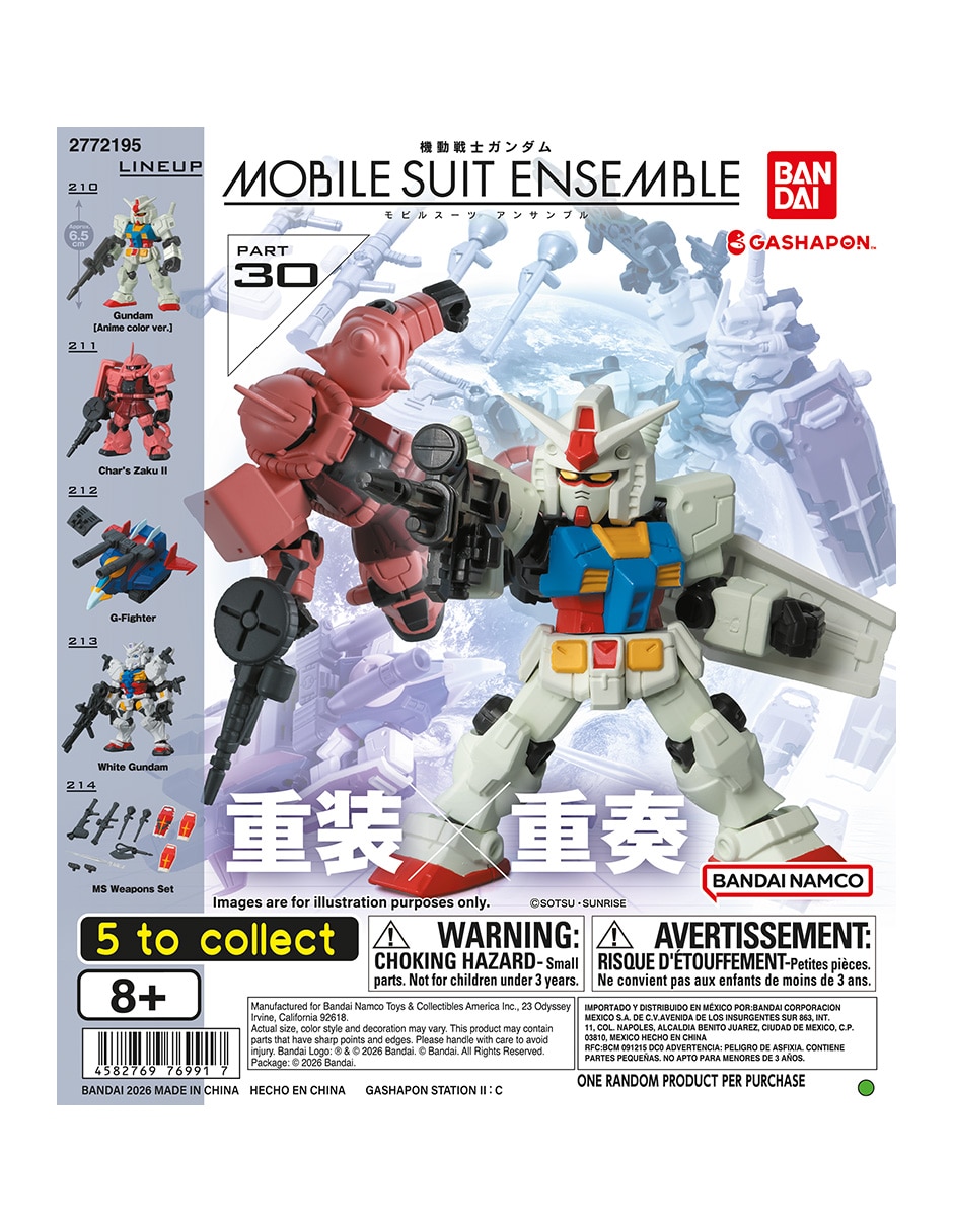 Figura de colección gundam namco- estándar bandai