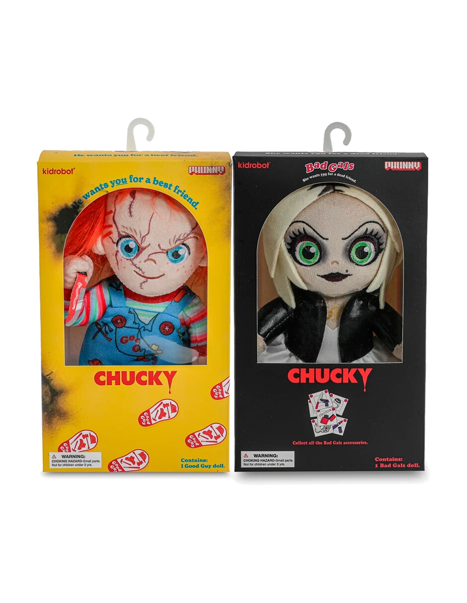 Peluche de Chucky & Tiffany Bride of Chucky Phunny Plush Standing in Box 2-Pack de