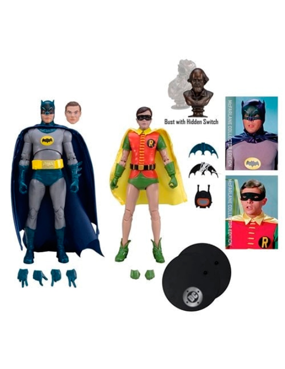 Figura de colección articulada dc batman y robin estándar Figura de colección articulada dc batman y robin estándar