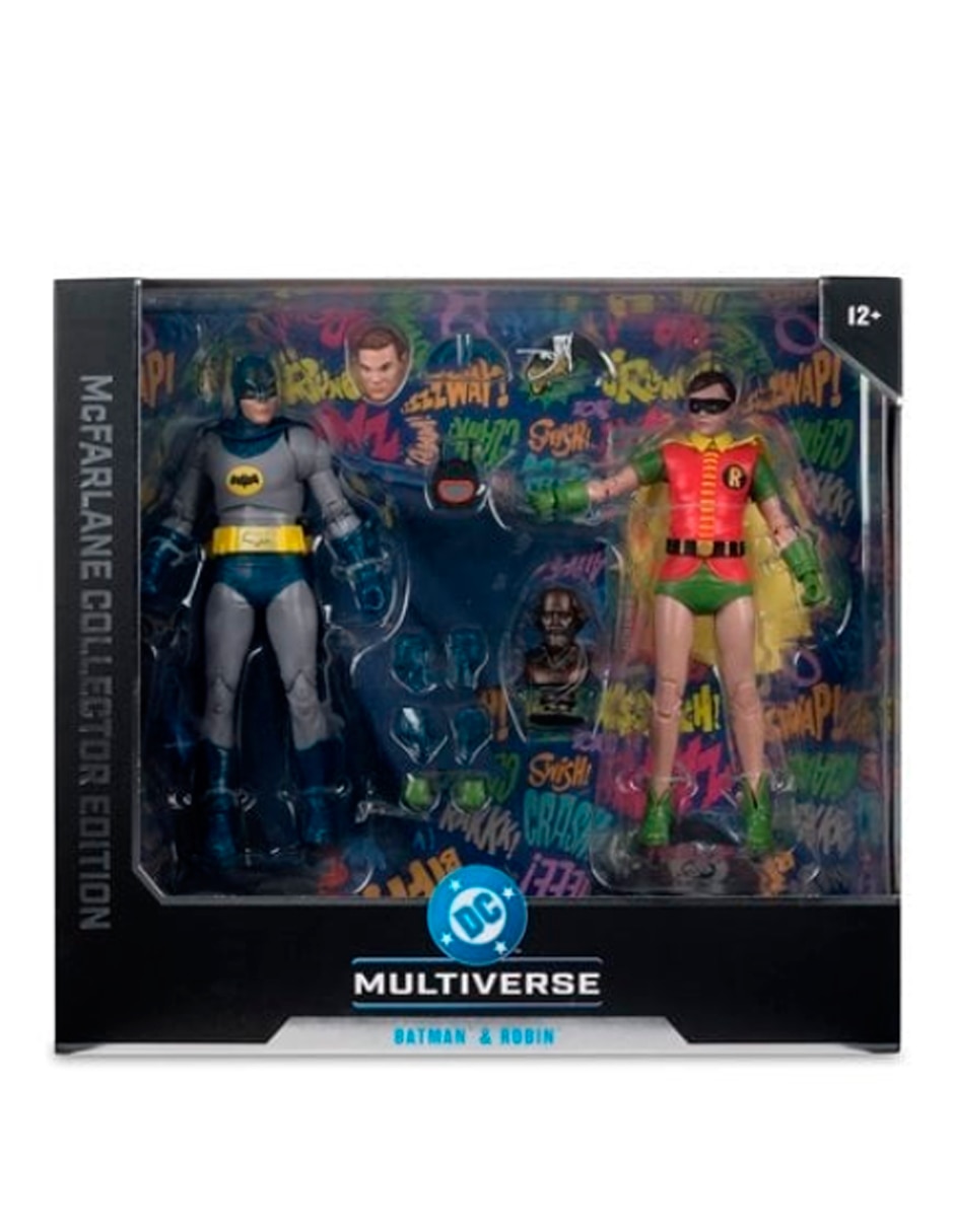 Figura de colección articulada dc batman y robin estándar 2