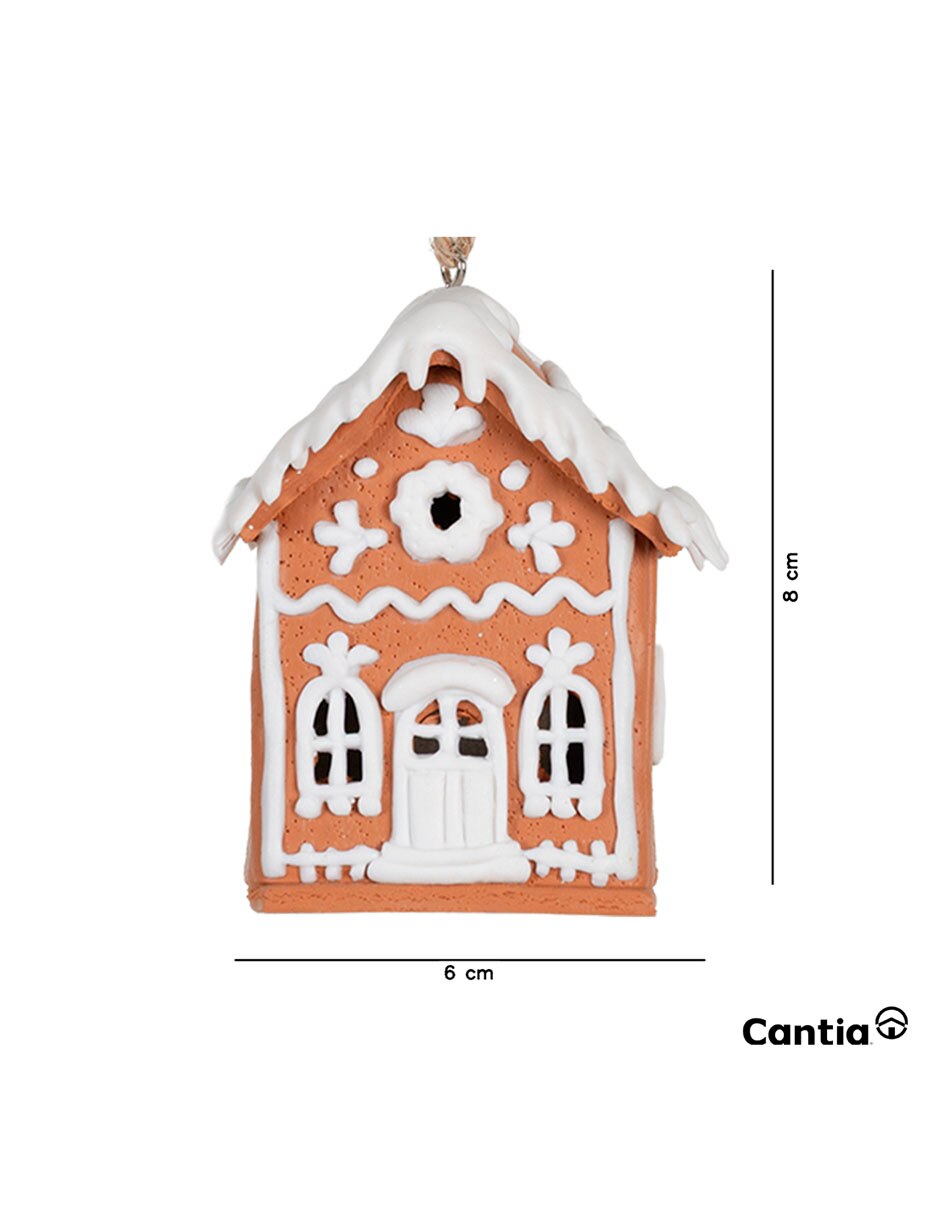Colgante decorativo casa de jengibre 5
