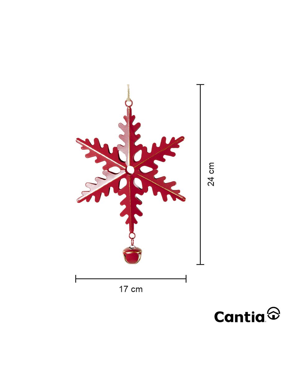 Colgante decorativo estrella noel 5