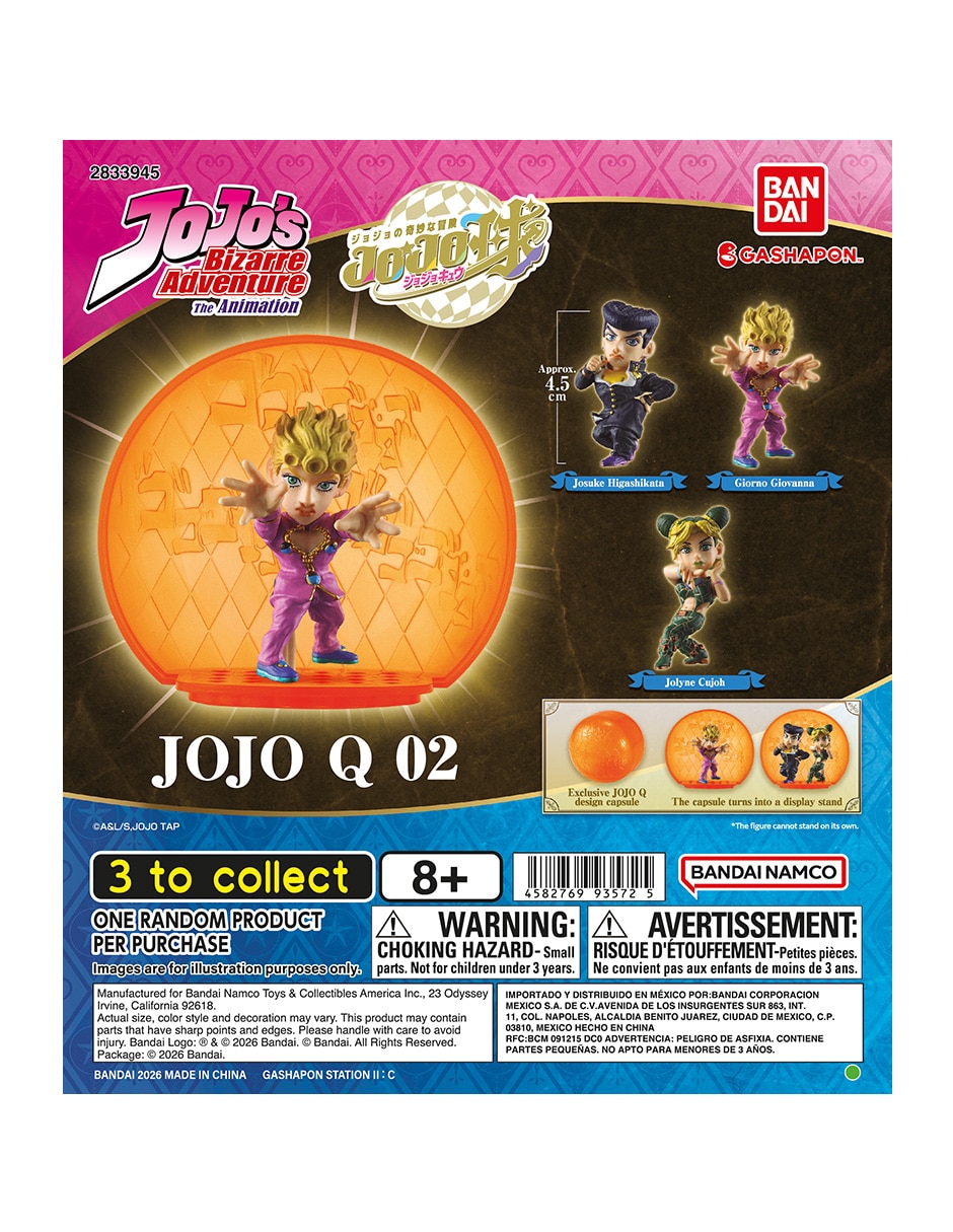Figura de colección jojo's bizarre adventure the animation namco- estándar bandai