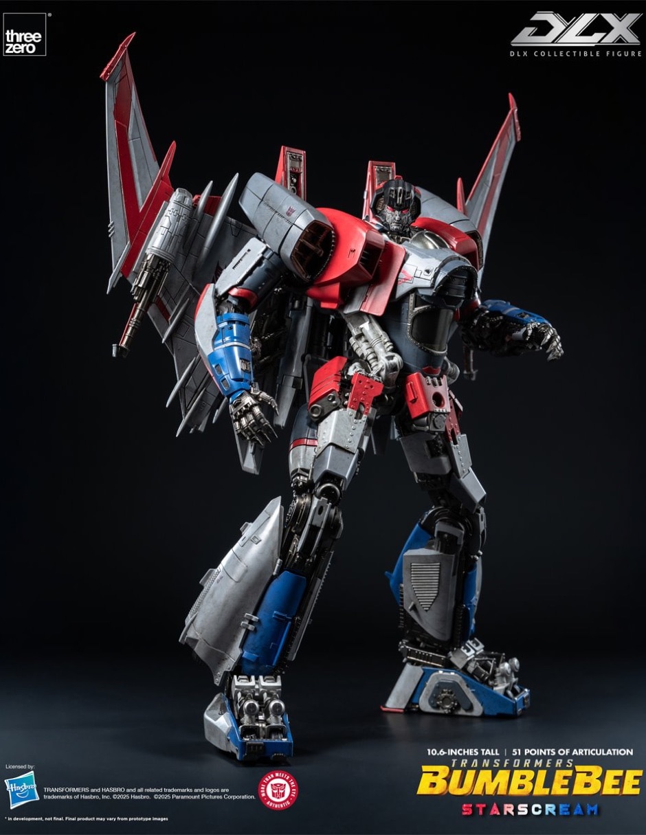 Figura de colección articulada transformers bumblebee starscream deluxe con luz 2