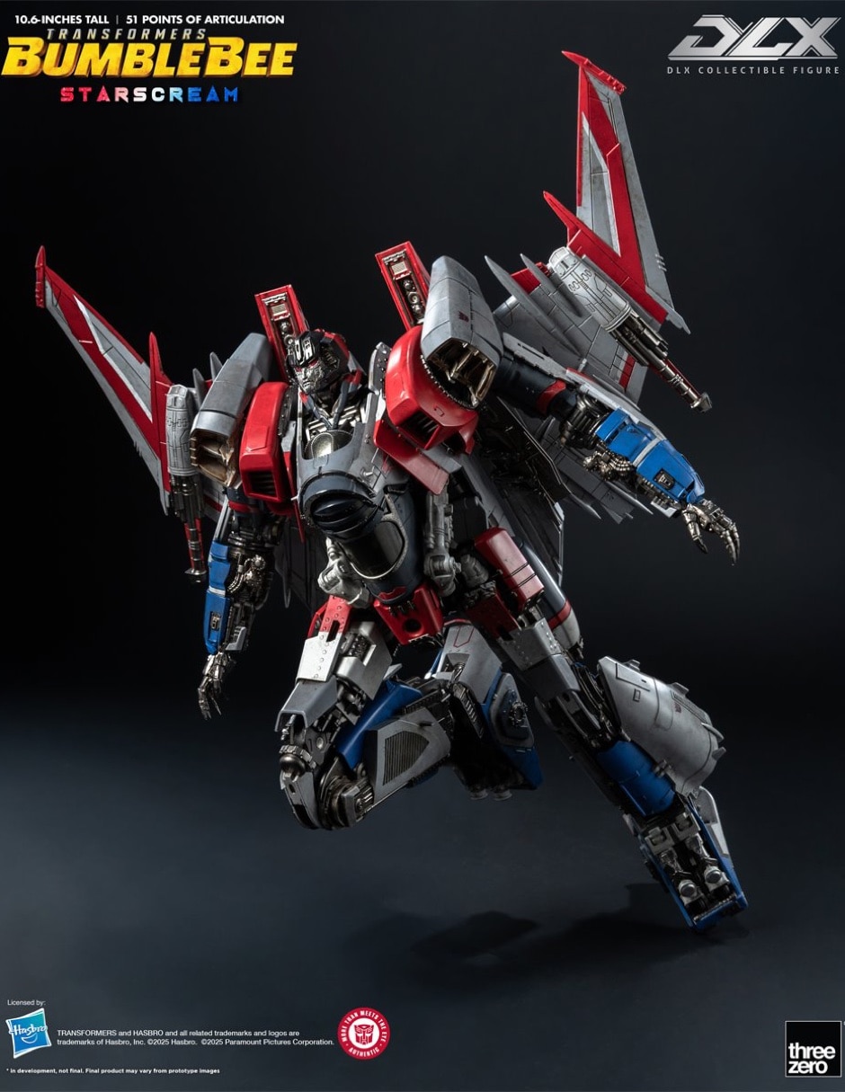 Figura de colección articulada transformers bumblebee starscream deluxe con luz 3