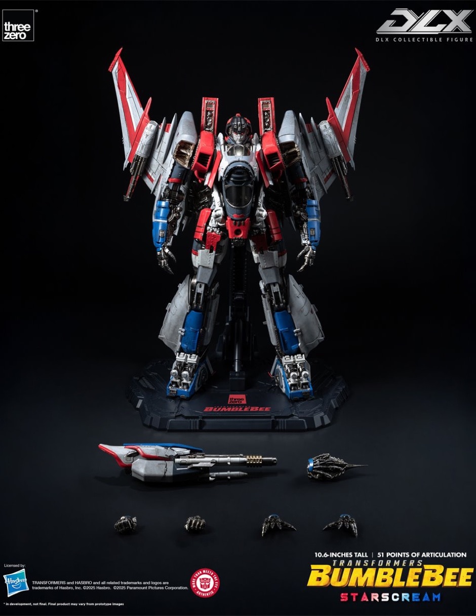 Figura de colección articulada transformers bumblebee starscream deluxe con luz 5