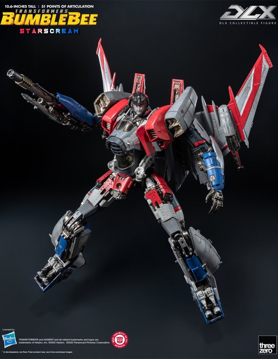 Figura de colección articulada transformers bumblebee starscream deluxe con luz 6