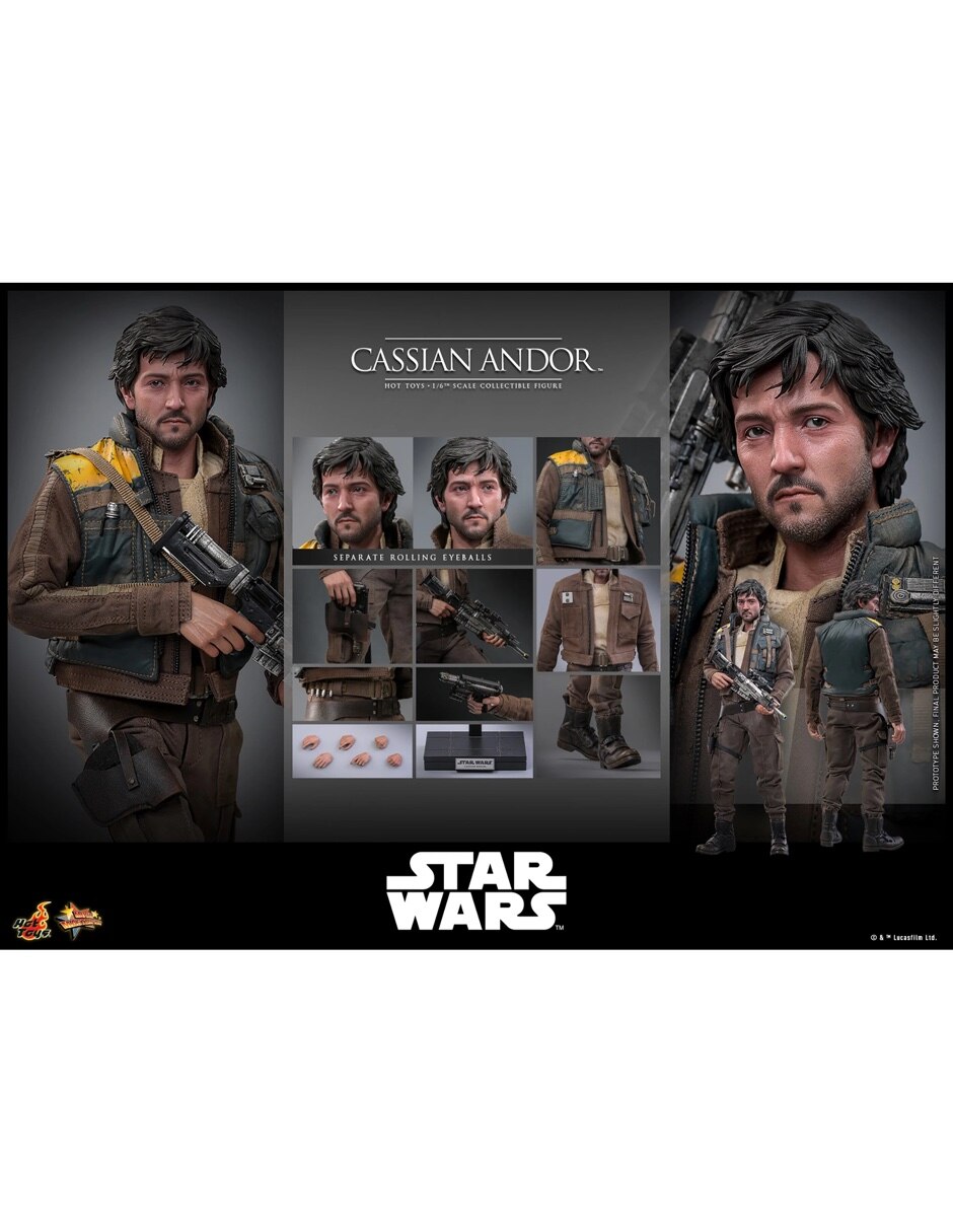 Figura de colección articulada star wars rogue one cassian andor estándar 3