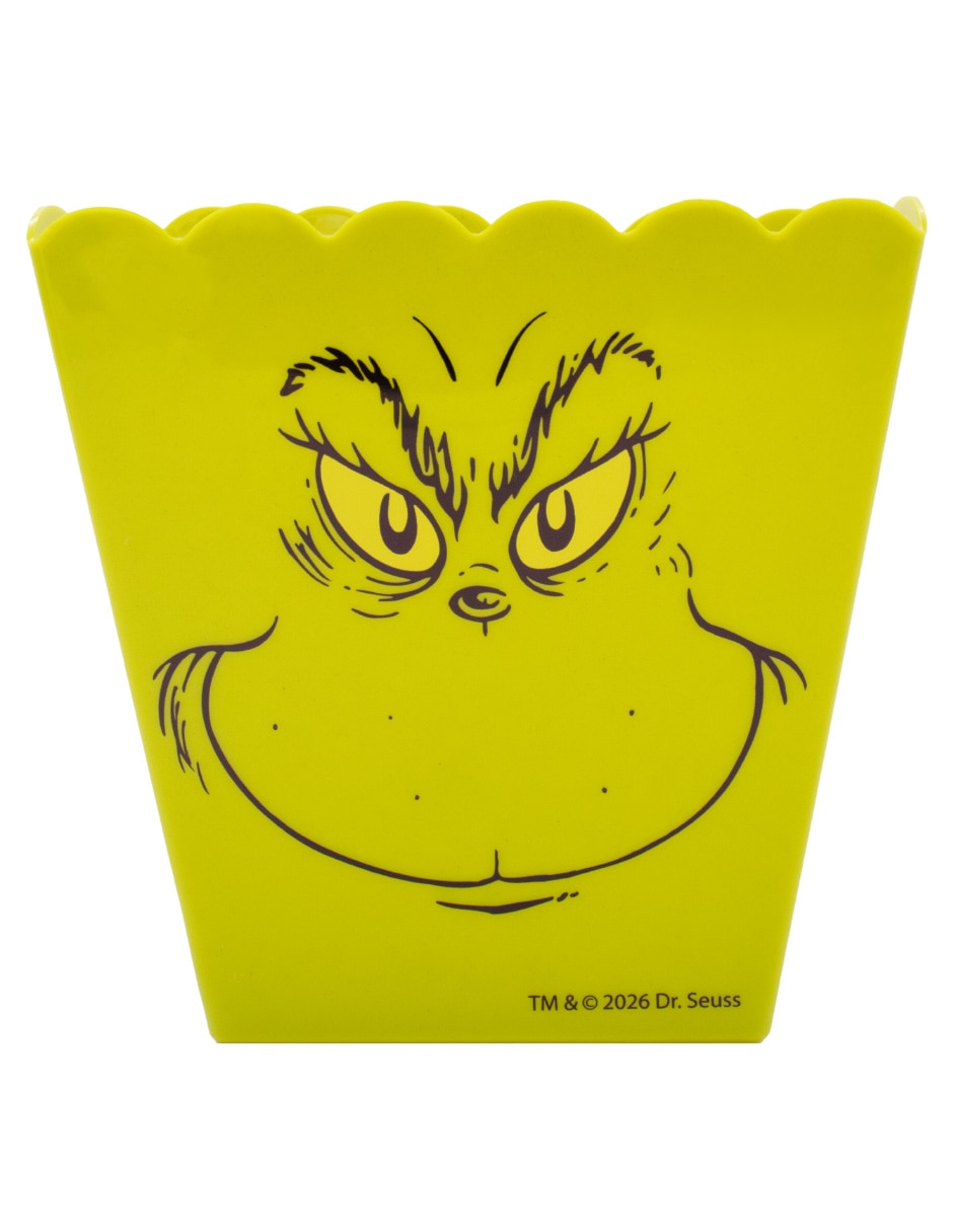 Vaso Con tapa y popote Grinch Vaso y Palomera de Plástico con 2 piezas piezas