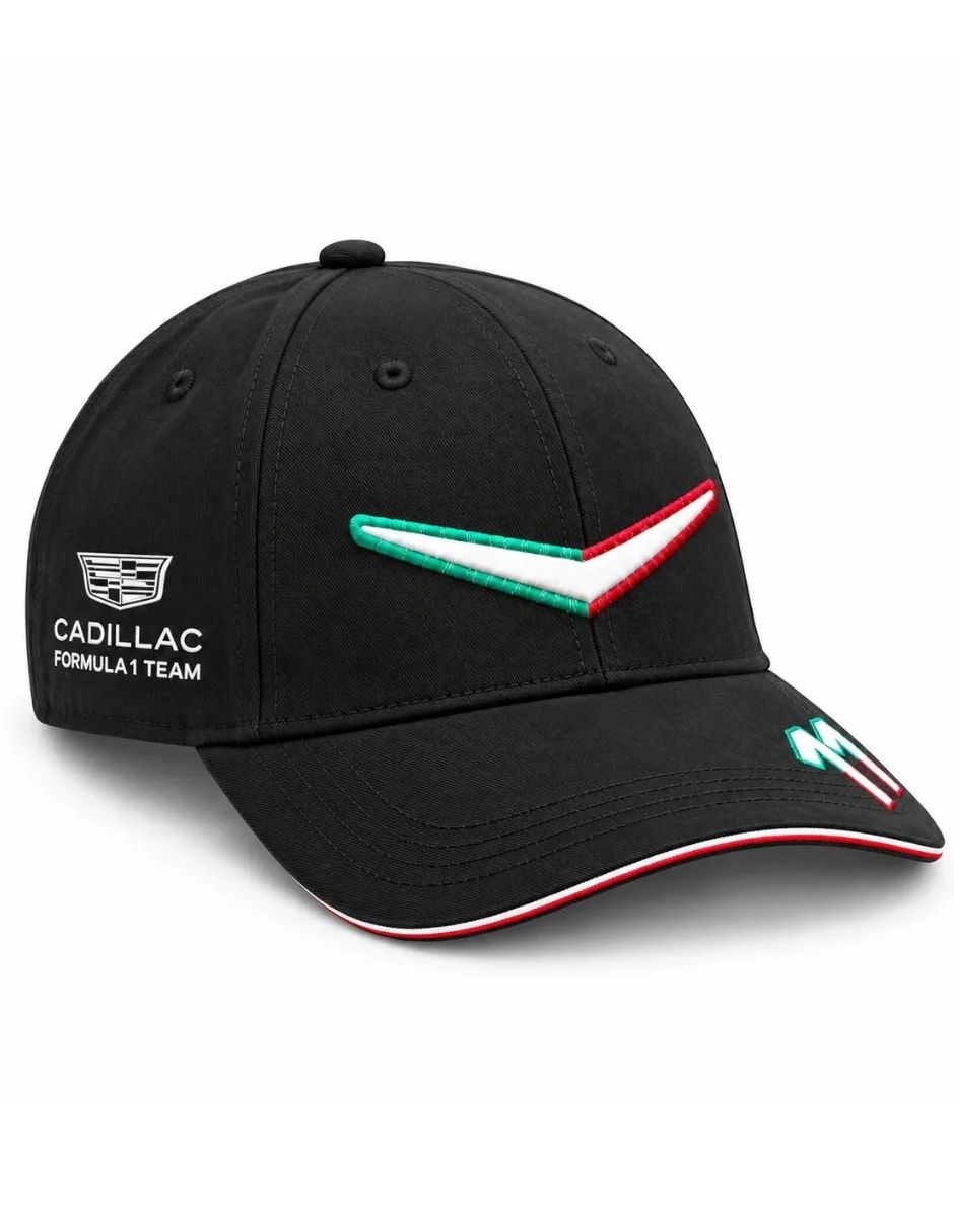 Gorra con visera curva para motorsport cadillac f1 2026 unisex 2