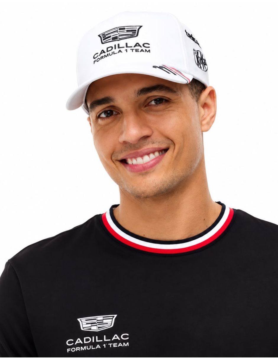 Gorra con visera curva para motorsport cadillac f1 2026 checo pérez unisex 4