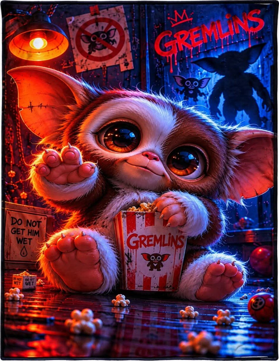 Frazada de tejido suave gizmo Frazada de tejido suave gizmo
