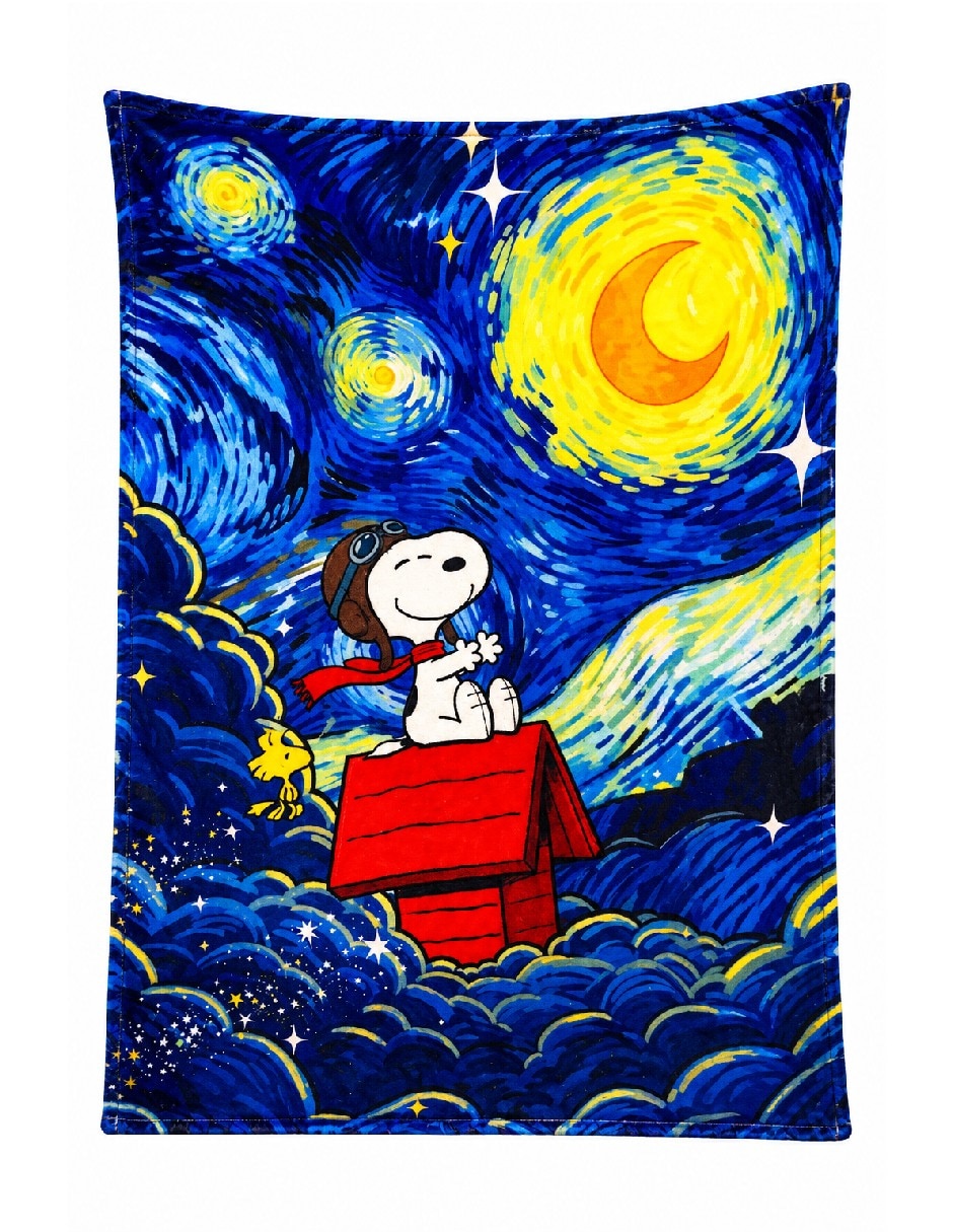 Frazada de tejido plano snoopy