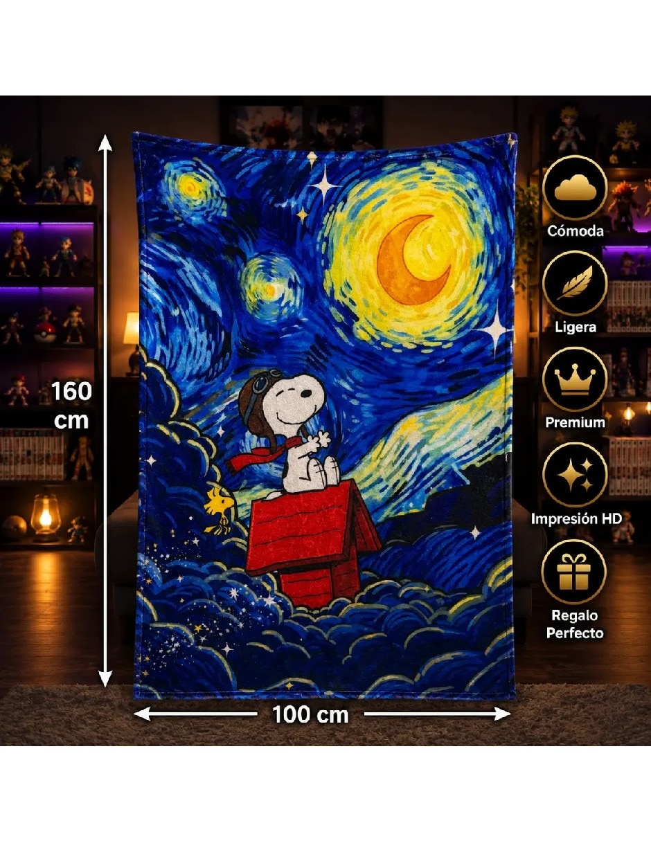 Frazada de tejido plano snoopy 3